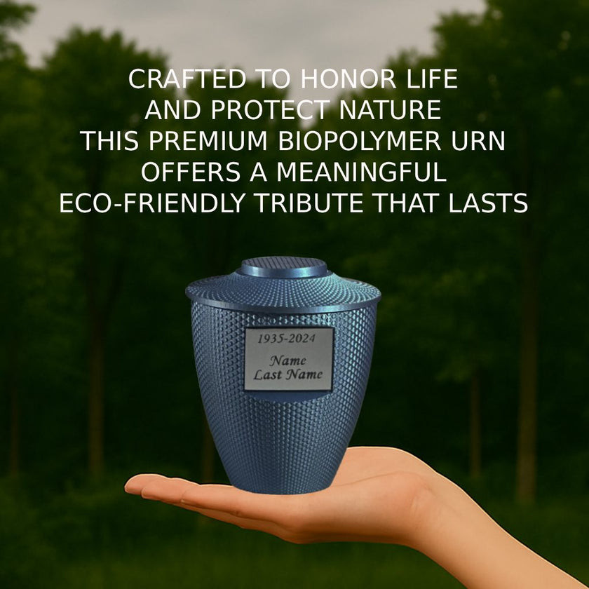 Cara Mini Commemorative Urn (3'') - Blue