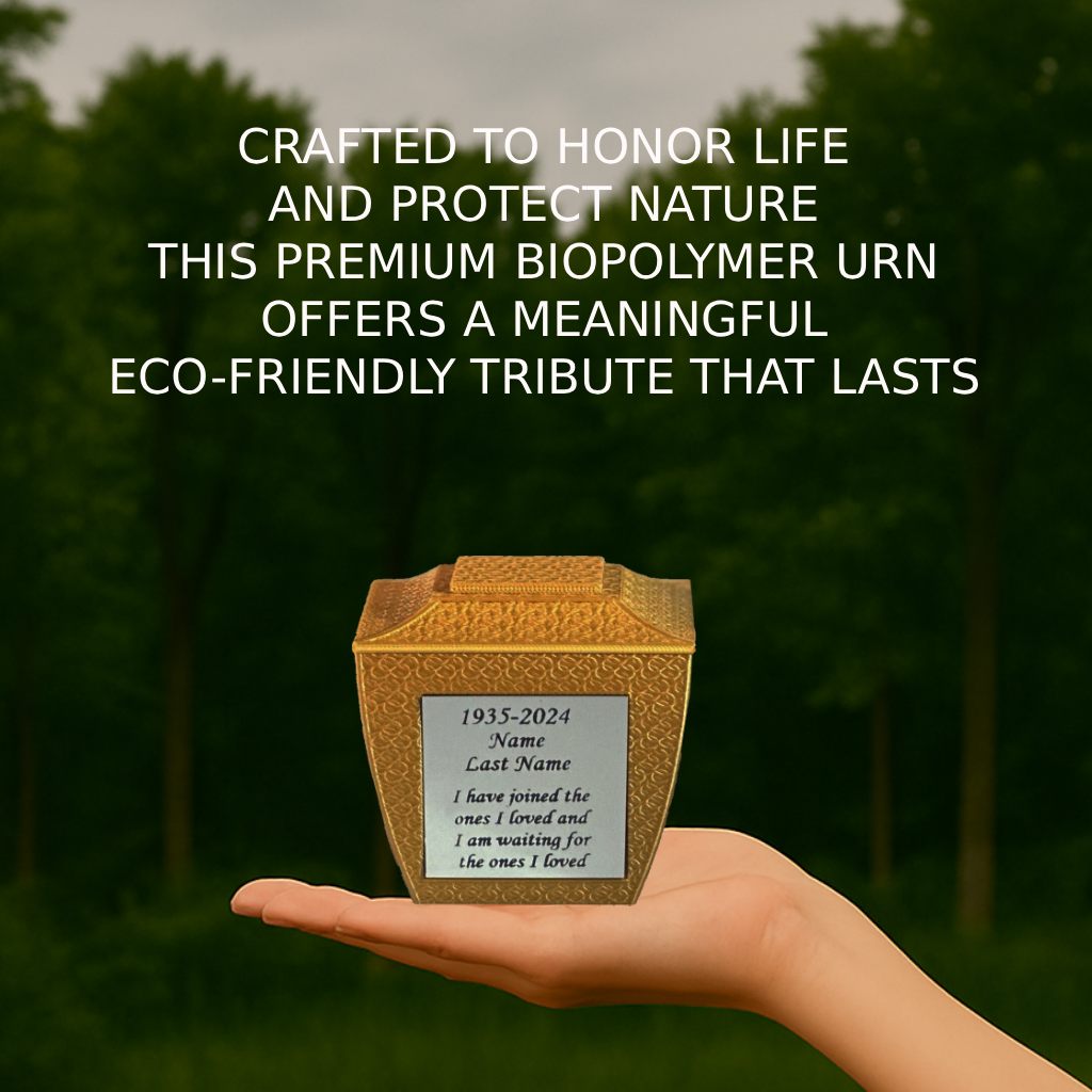 Eterna Mini Commemorative Urn - Gold (3'')