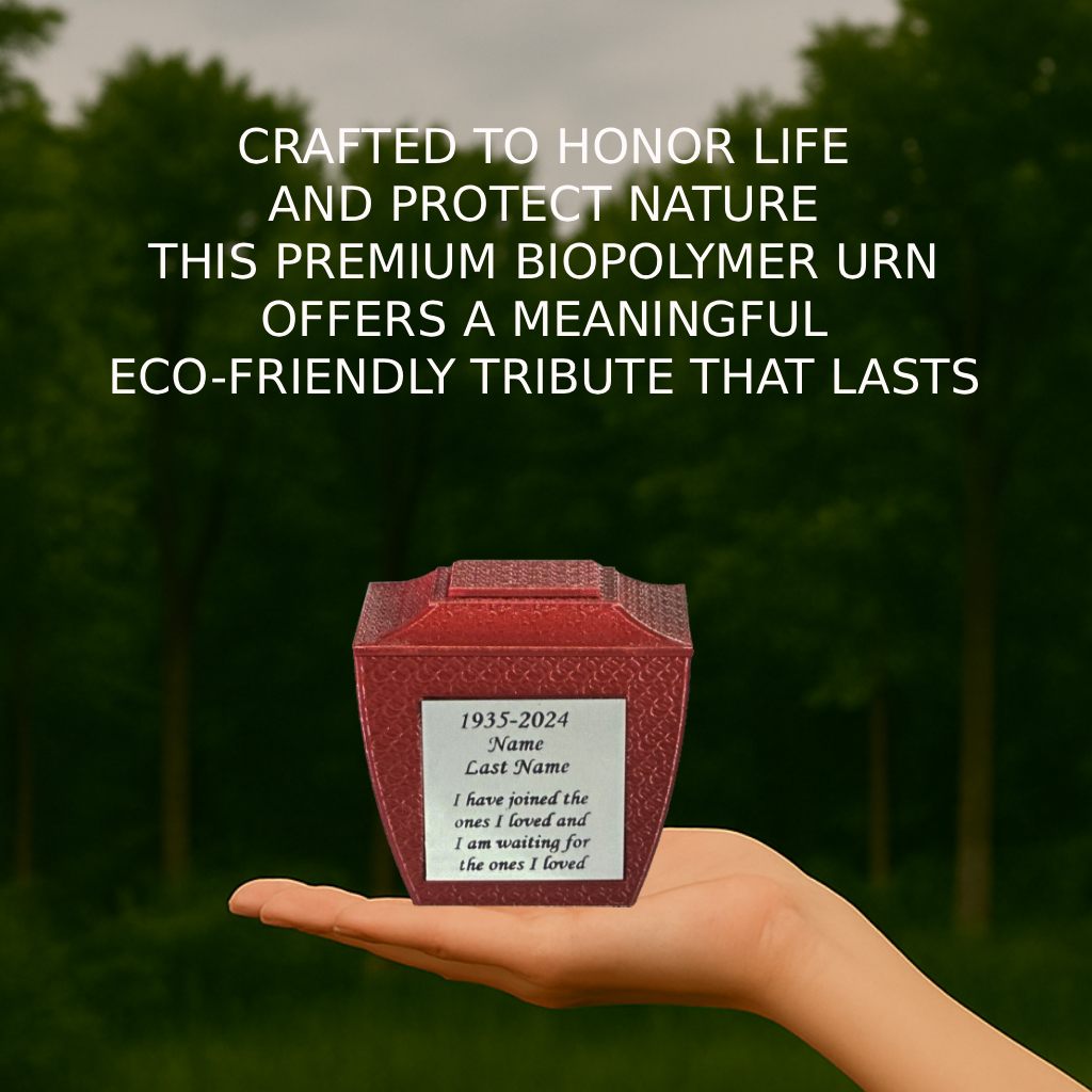 Eterna Mini Commemorative Urn - Red (3'')
