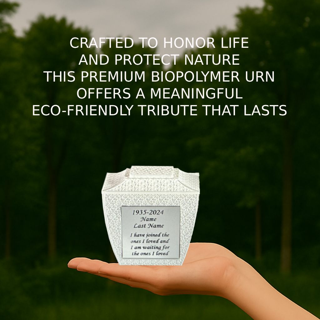 Eterna Mini Commemorative Urn - White  (3'')