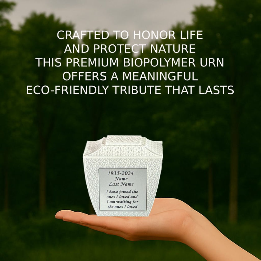 Eterna Mini Commemorative Urn - White  (3'')