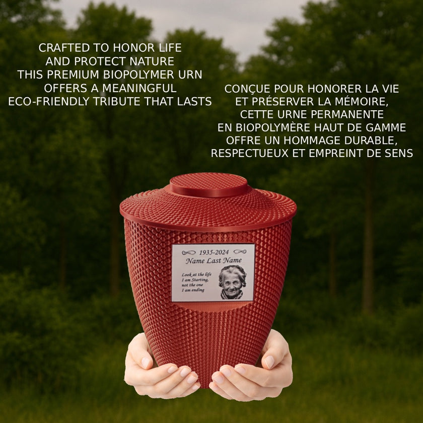 Cara Urn (8.5'') - Red