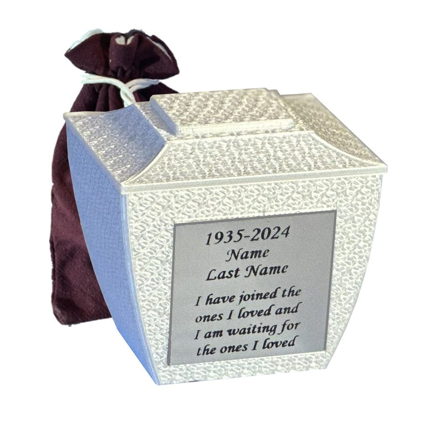 Eterna Mini Commemorative Urn - White  (3'')