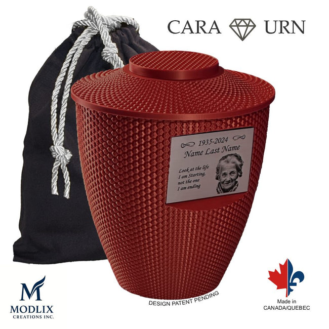 Cara Urn (8.5'') - Red