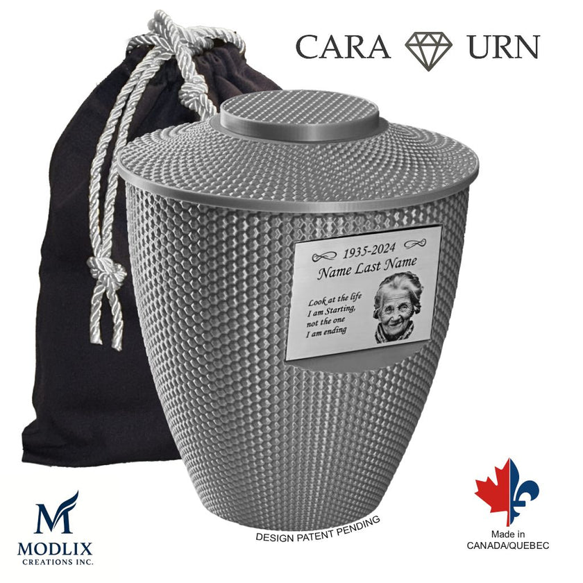 Cara Urn (8.5'') - Silver