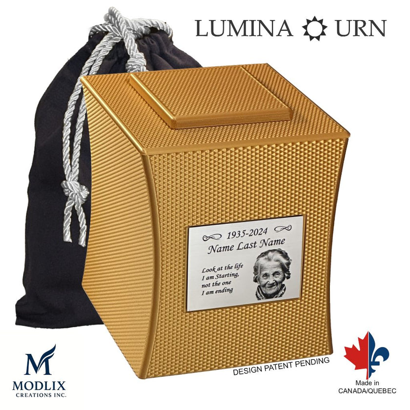 Lumina Urn (7'') - Gold