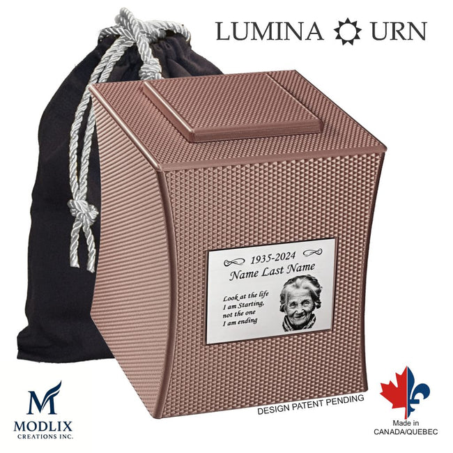 Lumina Urn (7'') - Pink