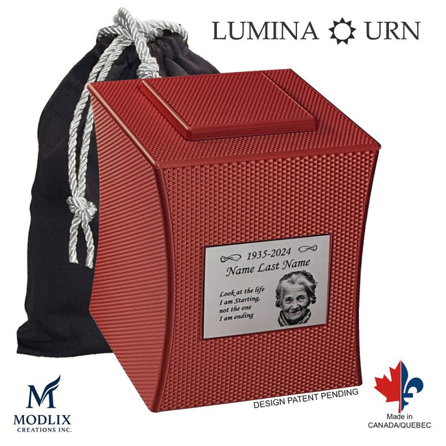 Lumina Urn (7'') - Red