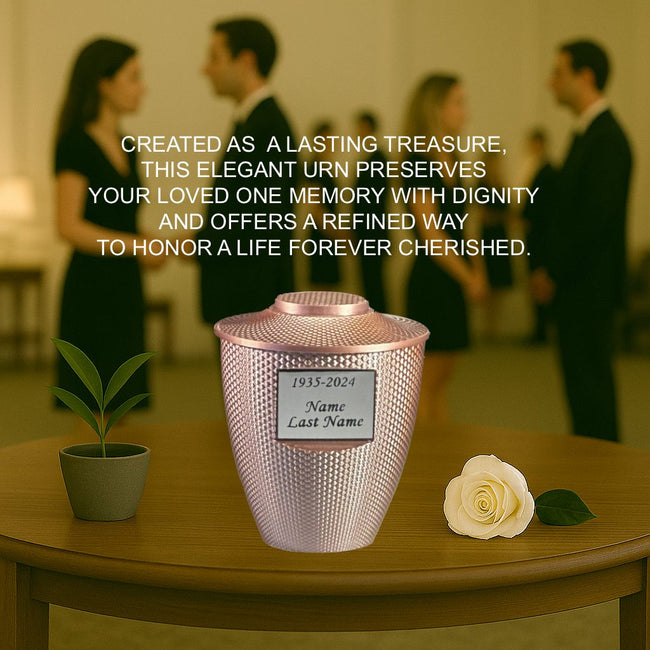 Cara Mini Commemorative Urn (3'') - Pink