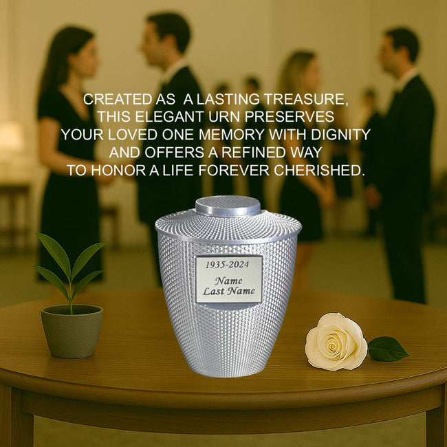 Cara Mini Commemorative Urn (3'') - Silver