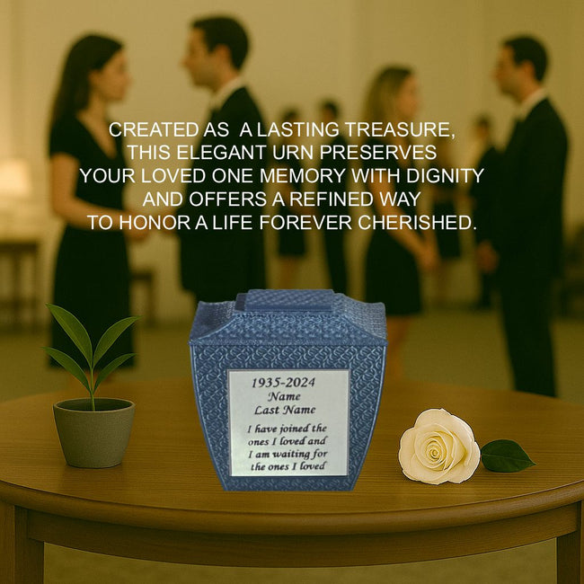 Eterna Mini Commemorative Urn (3'') - Blue