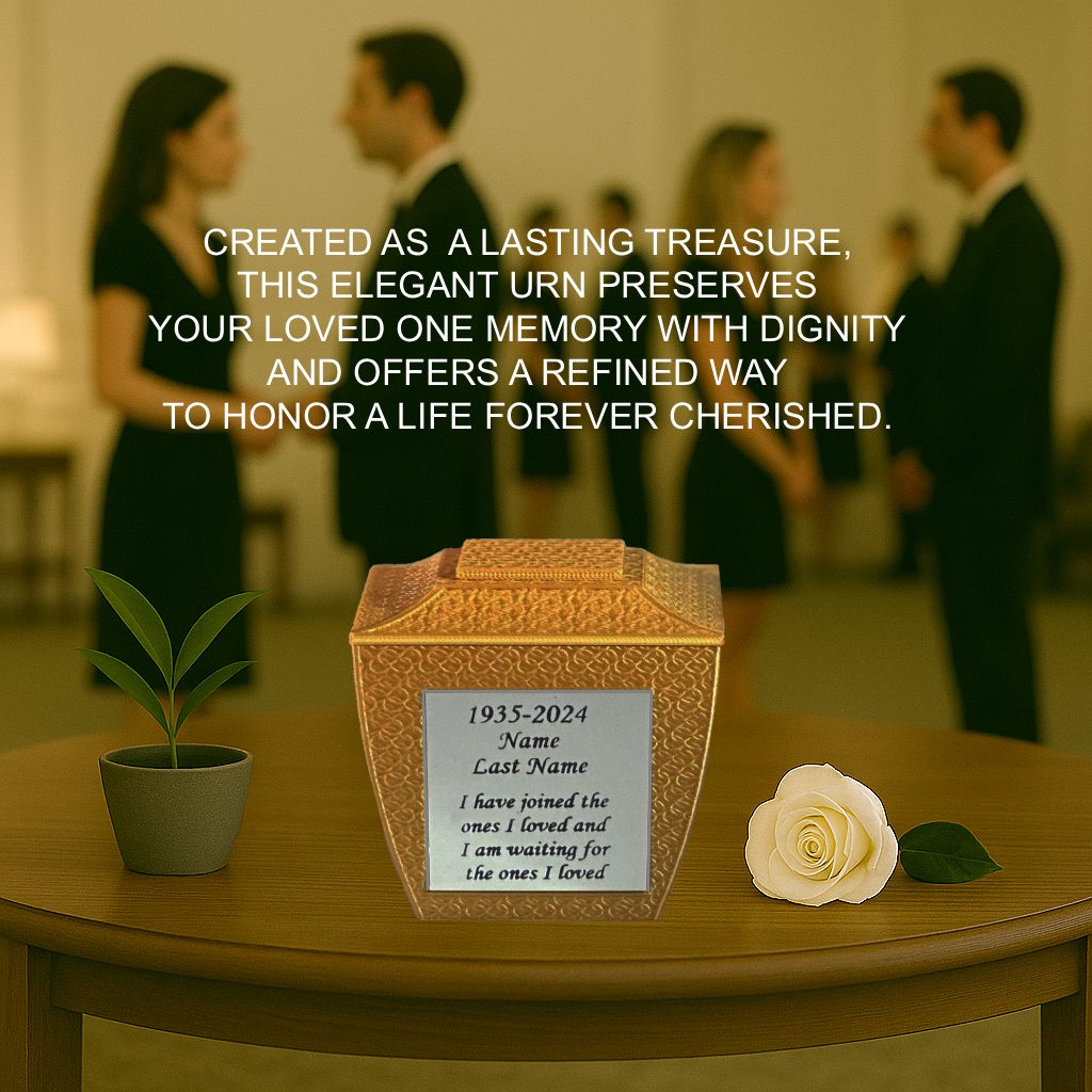 Eterna Mini Commemorative Urn - Gold (3'')