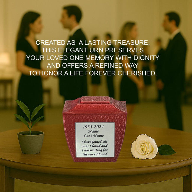 Eterna Mini Commemorative Urn - Red (3'')