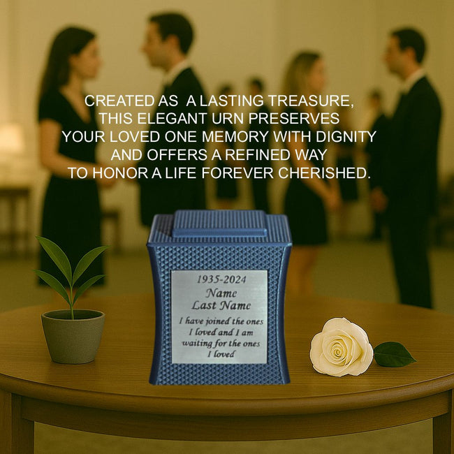 Lumina Mini Commemorative Urn (3'') - Blue