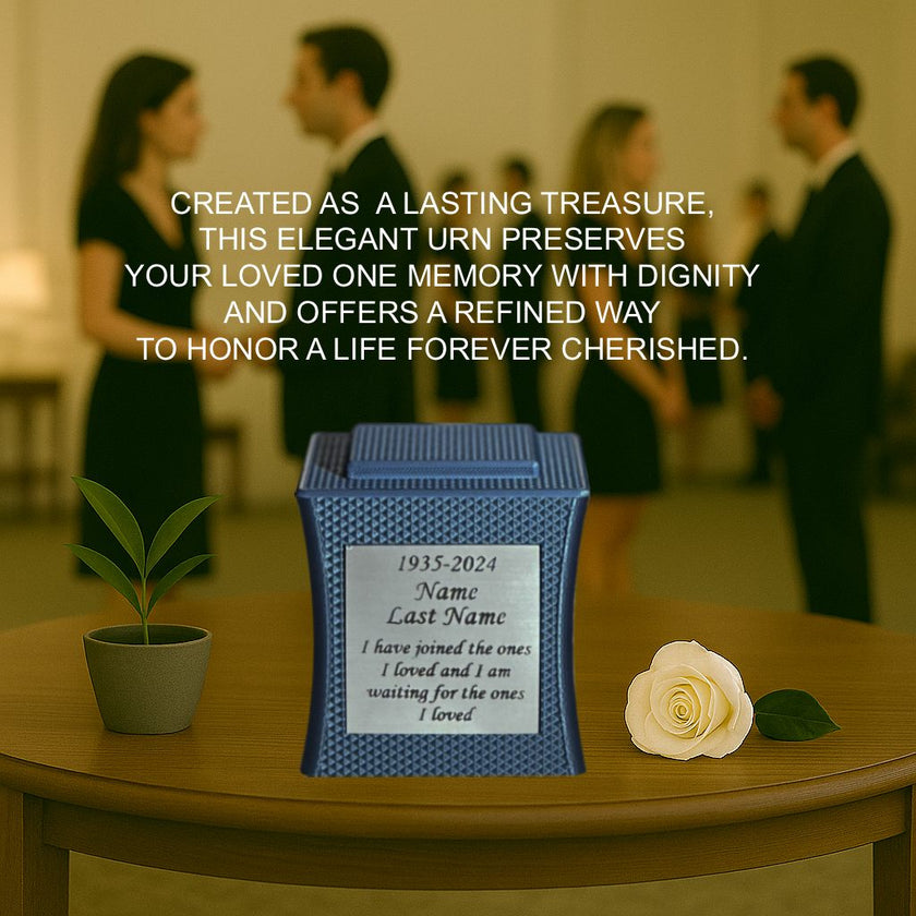 Lumina Mini Commemorative Urn (3'') - Blue