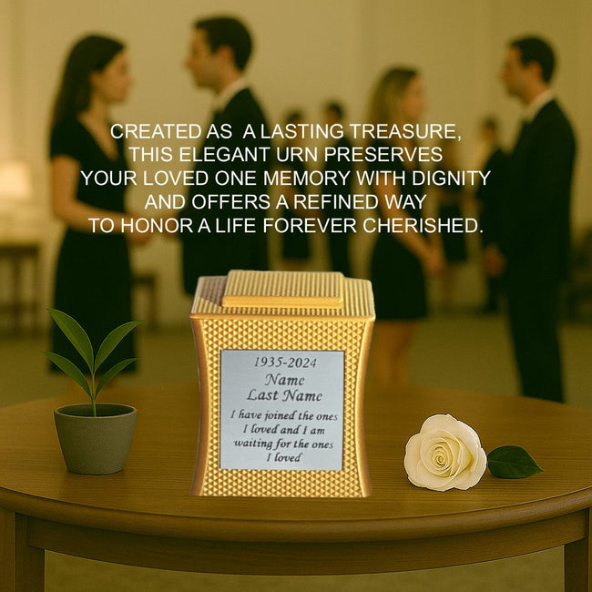 Lumina Mini Commemorative Urn (3'') - Gold
