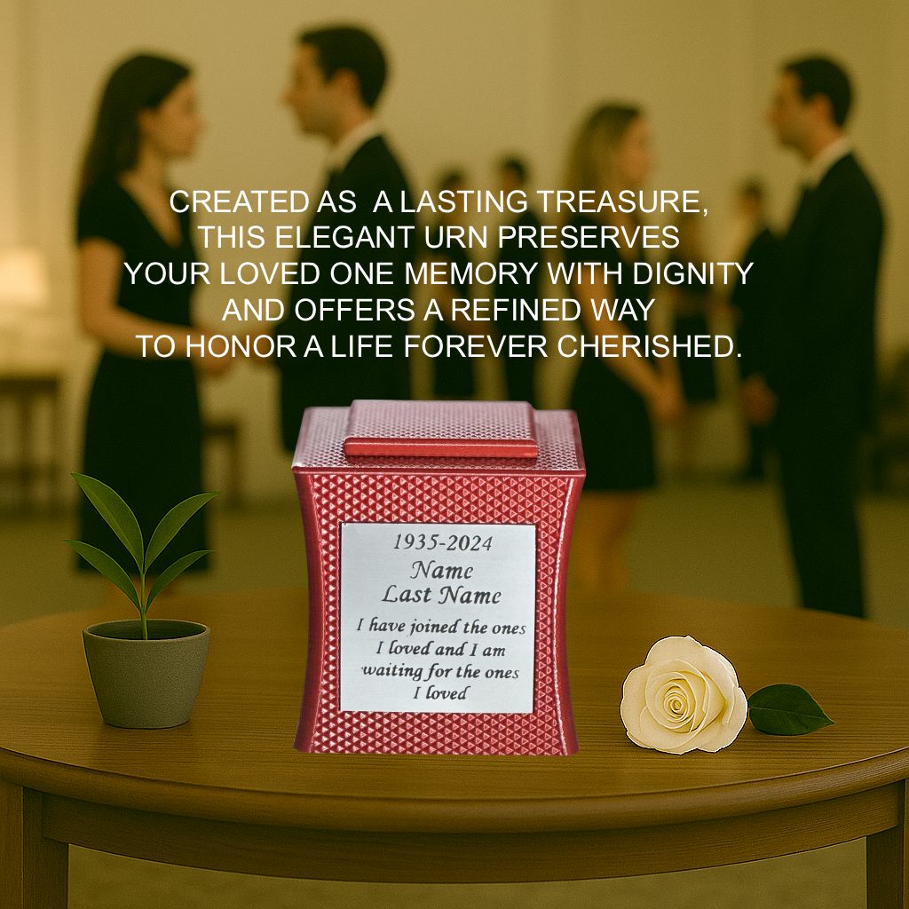Lumina Mini Commemorative Urn (3'') - Red