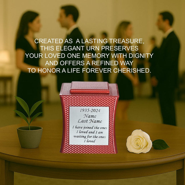 Lumina Mini Commemorative Urn (3'') - Red