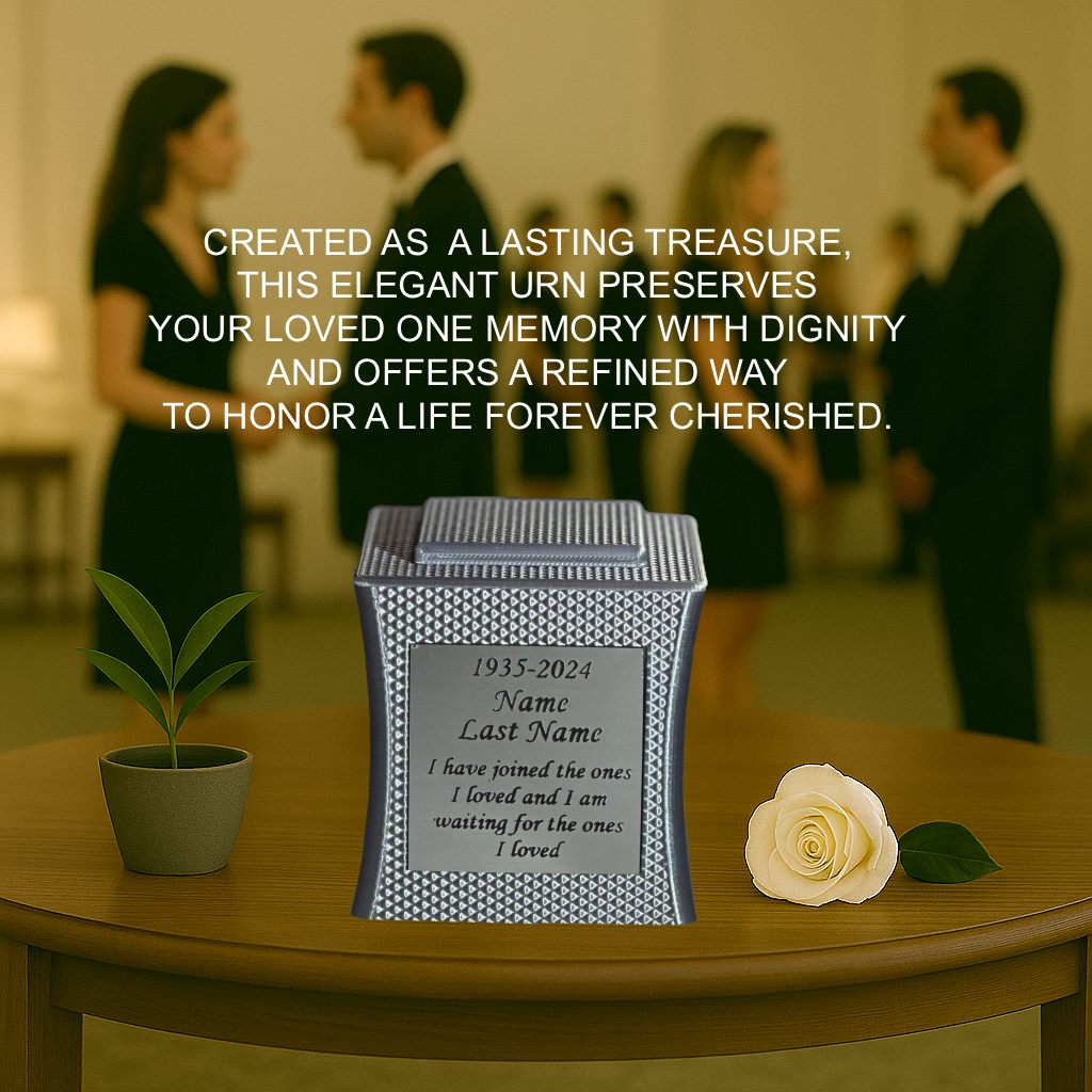 Lumina Mini Commemorative Urn (3'') - Silver