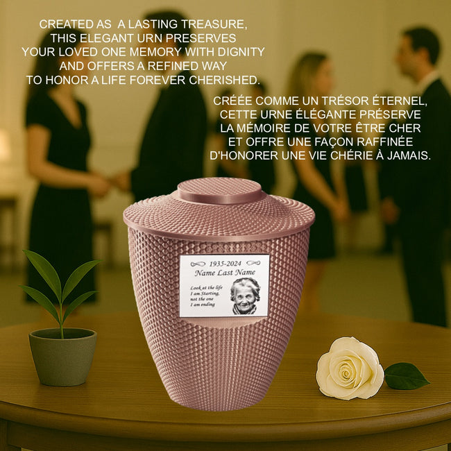 Cara Urn (8.5'') - Pink