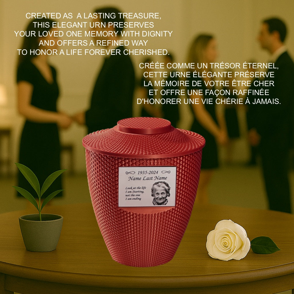 Cara Urn (8.5'') - Red