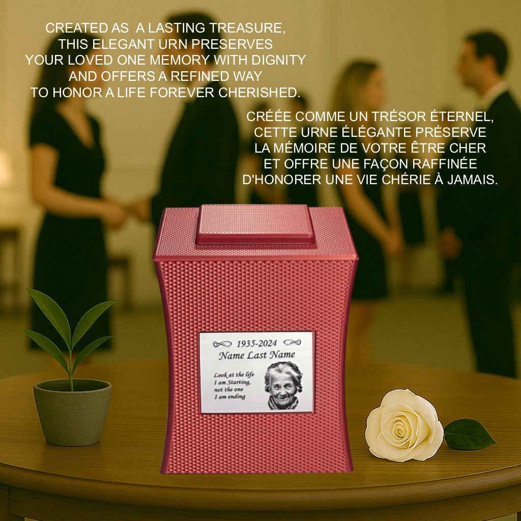 Lumina Urn (7'') - Red