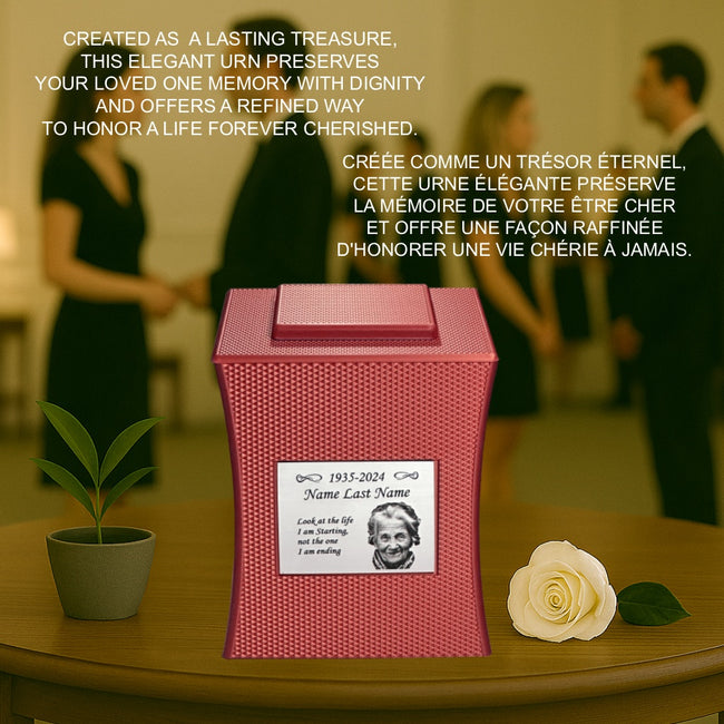 Lumina Urn (7'') - Red