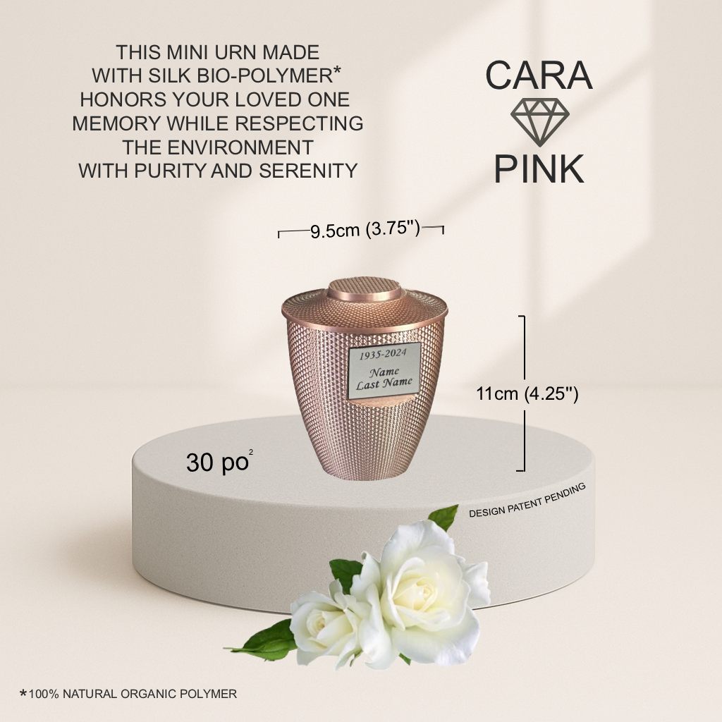 Cara Mini Commemorative Urn (3'') - Pink