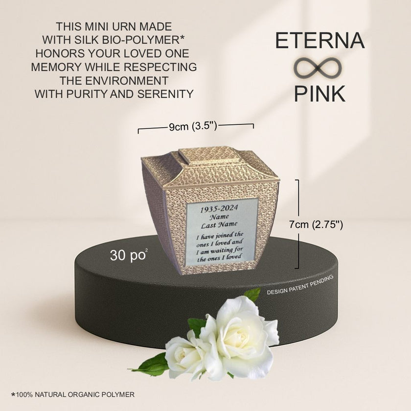Eterna Mini Commemorative Urn - Pink (3'')
