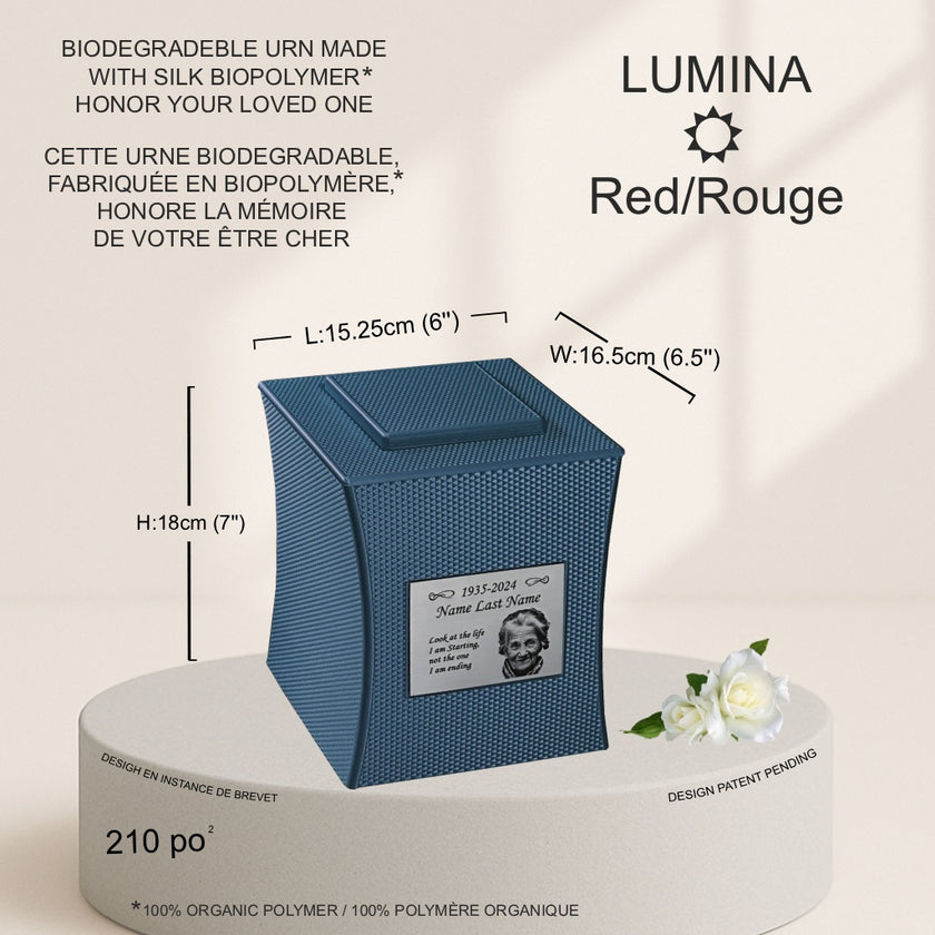Lumina Urn (7'') - Blue
