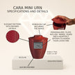 Urne Cara Mini - Rouge