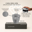 Cara Mini Commemorative Urn (3'') - Silver