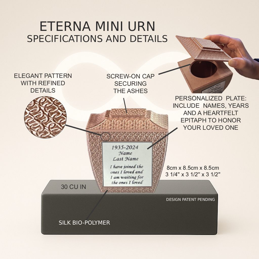 Eterna Mini Commemorative Urn - Pink (3'')