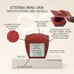 Eterna Mini Commemorative Urn - Red (3'')