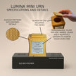 Lumina Mini Commemorative Urn (3'') - Gold