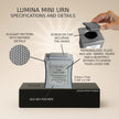 Lumina Mini Commemorative Urn (3'') - Silver