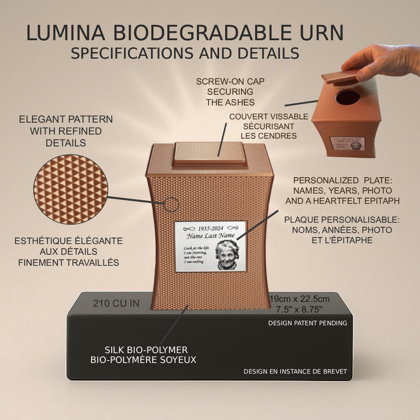 Lumina Urn (7'') - Pink