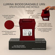 Lumina Urn (7'') - Red