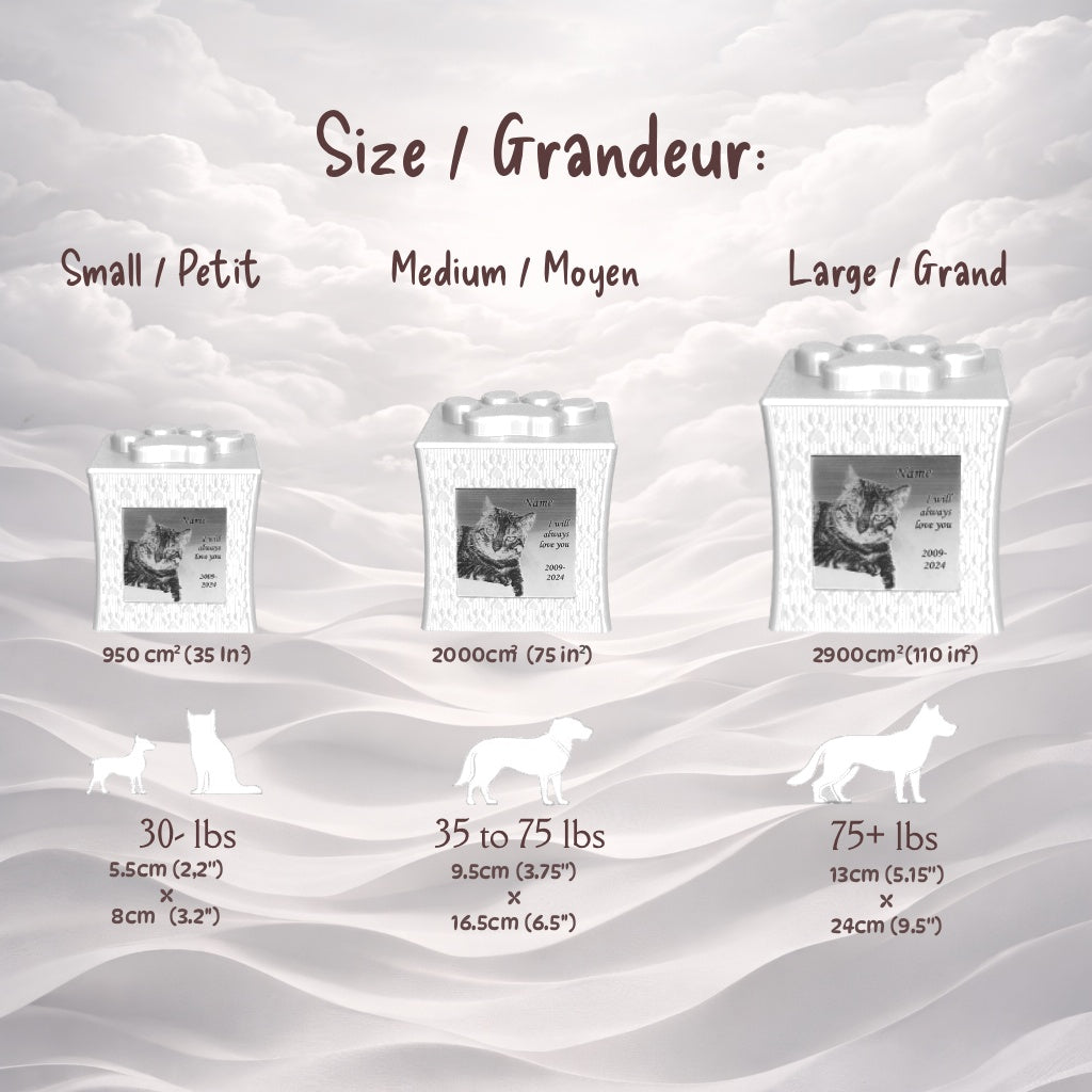 LumiAni Urn - White