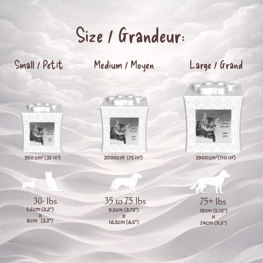 LumiAni Urn - White