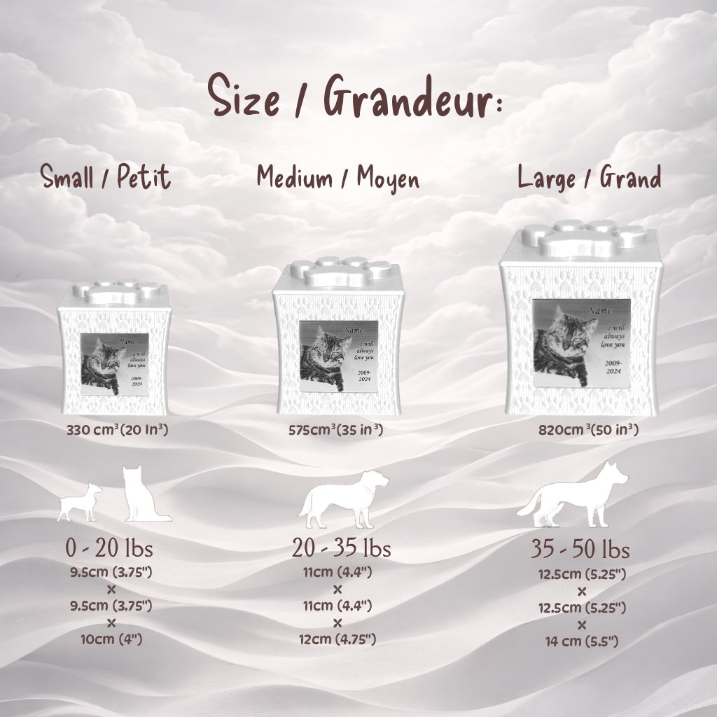 LumiAni Urn - White