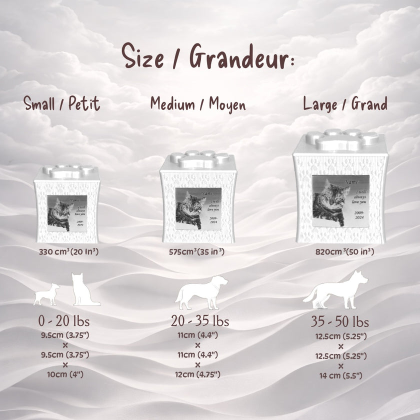 LumiAni Urn - White