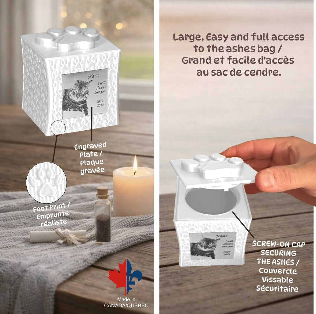 LumiAni Urn - White